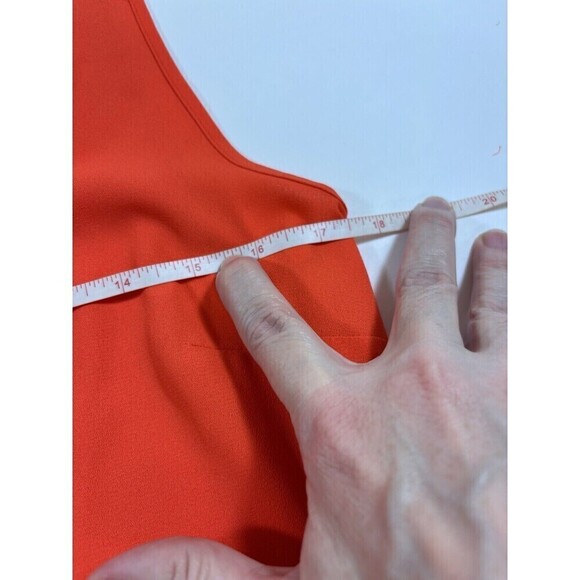 Elizabeth and James Maxi Dress Tomato Red Small Tiered Sleeveless Dopamine - Picture 7 of 11